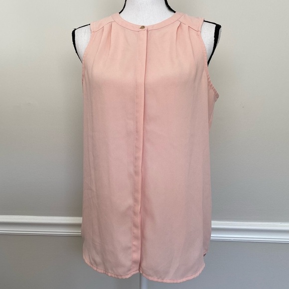 Apt 9 Sleeveless Peach Blouse Size Medium - Picture 3 of 10